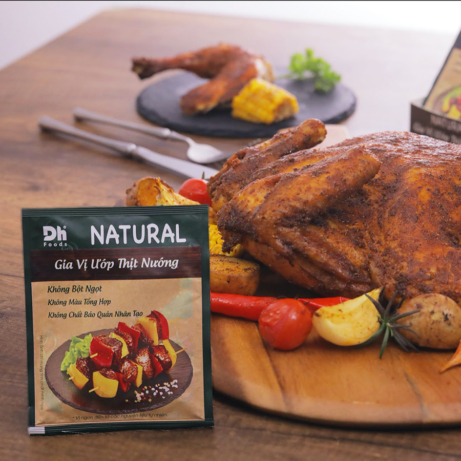 Combo 5 gói Natural Gia vị Ướp Thịt Nướng Dh Foods 10gr