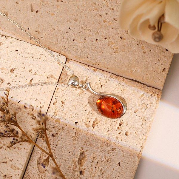 Dây chuyền Bạc 925 đính Đá Hổ Phách Multifaceted Millenne Paris MLNE2056BA
