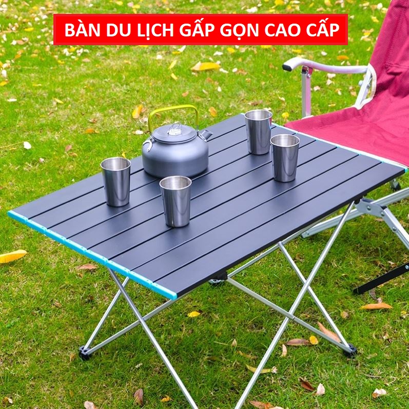 Bàn Gấp Dã Ngoại Thông Minh, Bàn Xếp Đi Động Gấp Gọn Du Lịch, Cắm Trại Có Kèm Túi Đựng Đủ Size