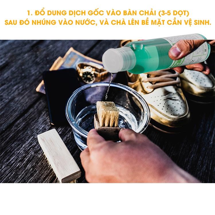 Chai Dung Dịch Vệ Sinh Giày Sneaker Prenium Shoe Cleaner 120ml Làm Sạch Chuyên Sâu