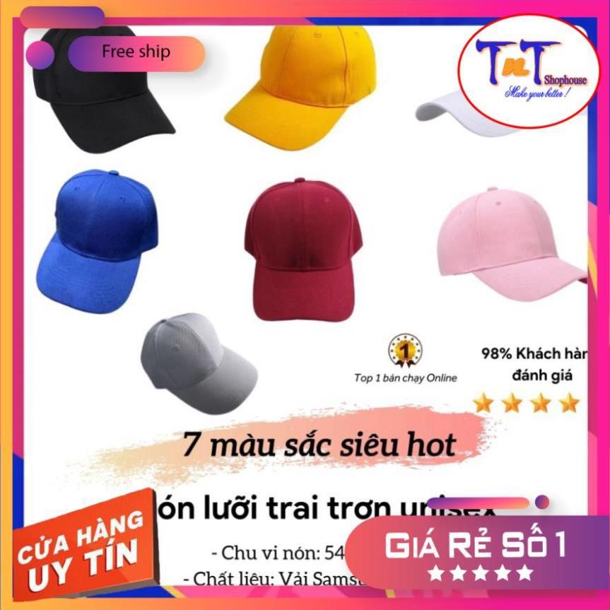 NKT01 Nón lưỡi trai basic nhiều màu sắc thời trang - nón kết dành cho nam và nữ, dáng Hàn Quốc hot trend