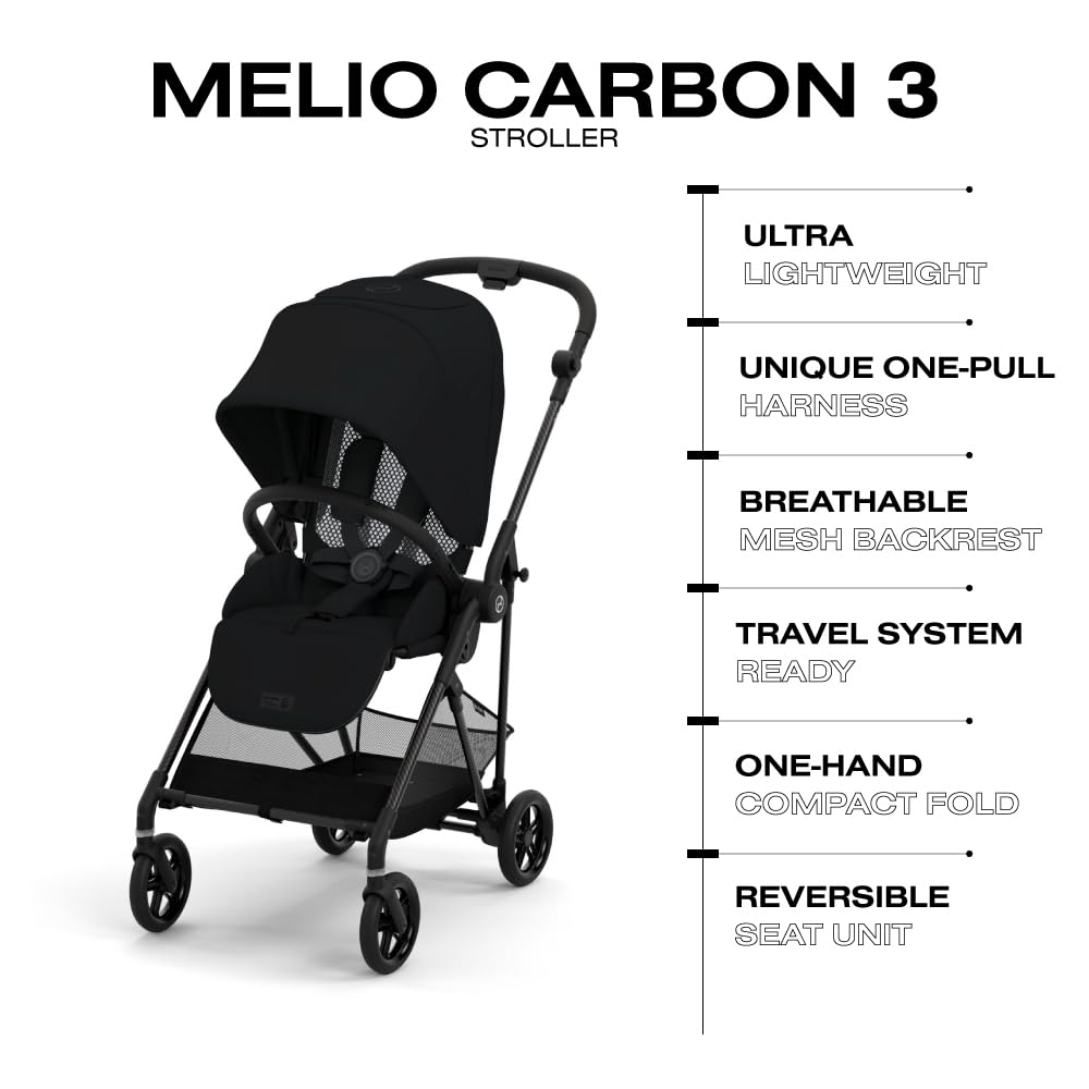 XE ĐẨY GẤP GỌN CYBEX MELIO 3 - Frame Carbon