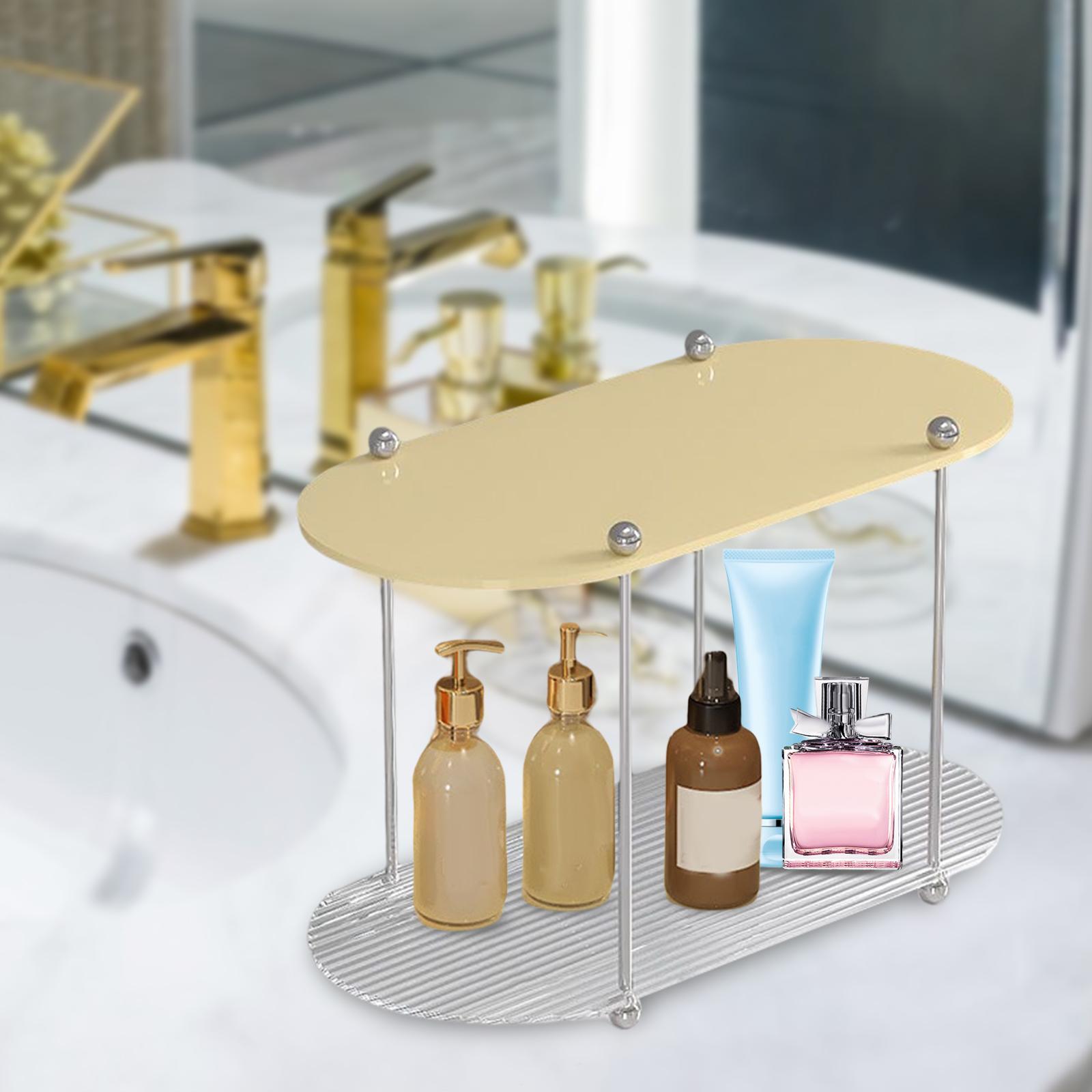 Bathroom Storage Rack Makeup Organizer Shower Caddy Shelf Kitchen Coutertop