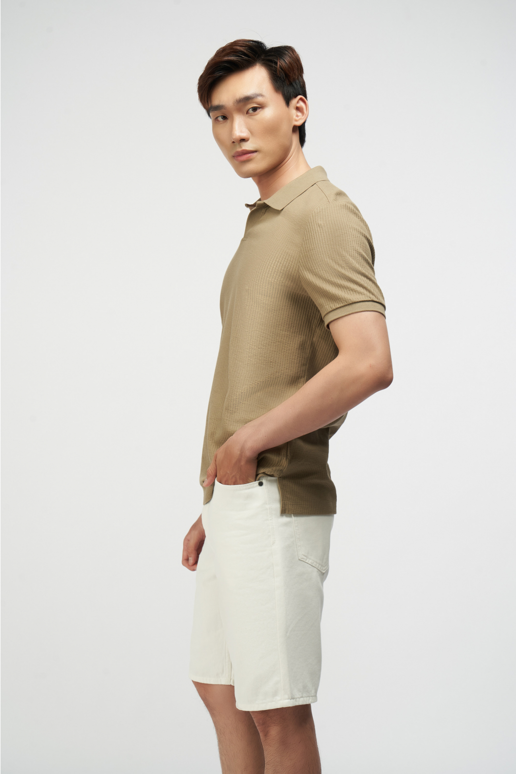 Áo thun Polo nam cổ V form slim (5 màu) - 10S22POL045 | LASTORE MENSWEAR