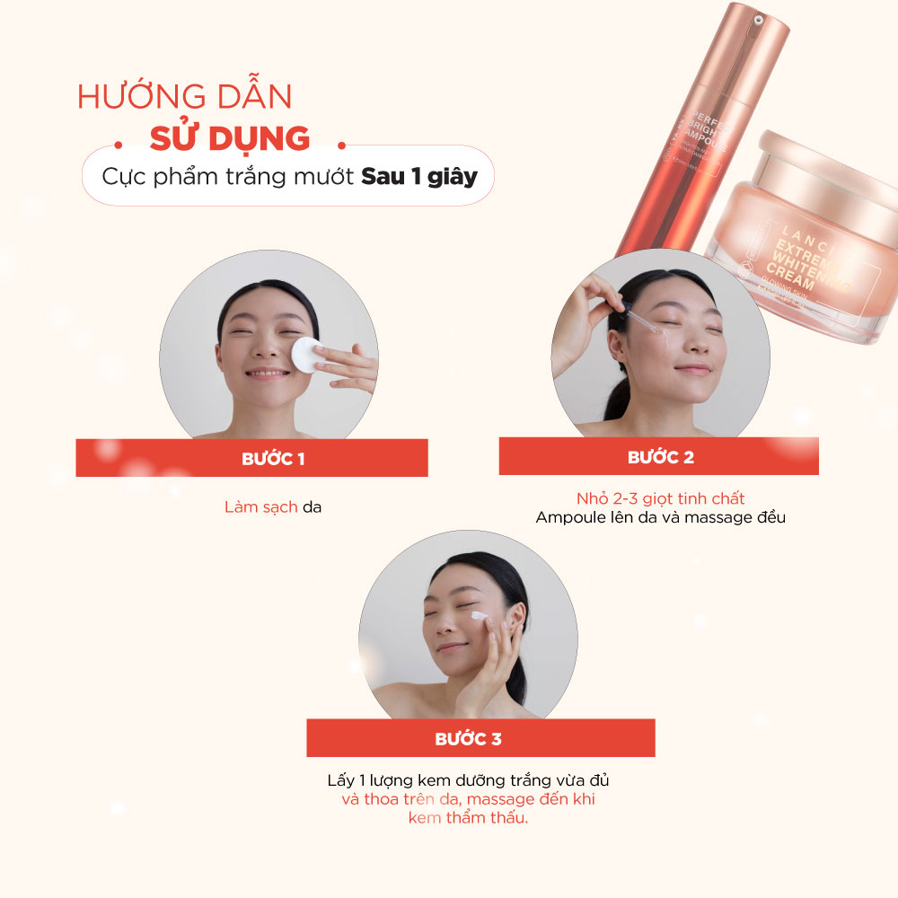 Combo Dưỡng Trắng 3D-BRIGHTY LANCI 50ml