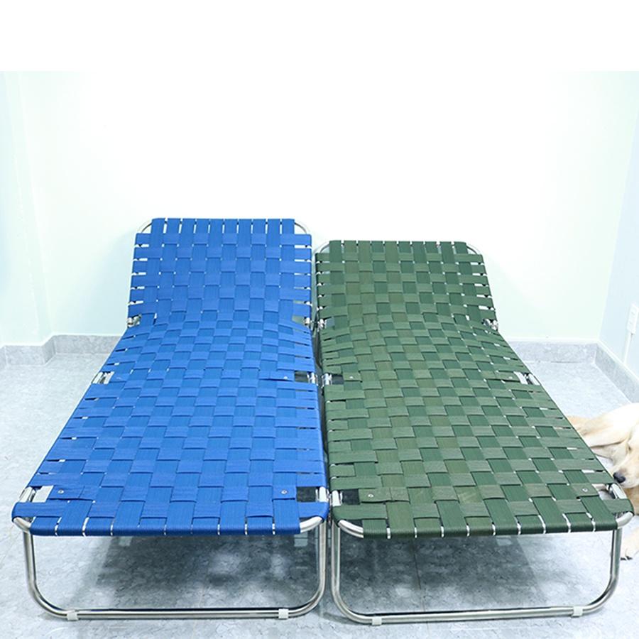 Giường xếp VIP khung inox dây bẹ lớn và dày