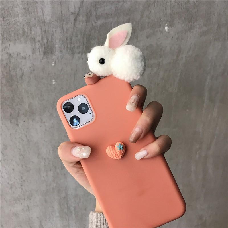 Ốp thỏ bông cute dành cho danh cho iphone 6/6s/6Plus/6sPlus/7/8/7Plus/8Plus/X/Xs/XsMax/11/11ProMax