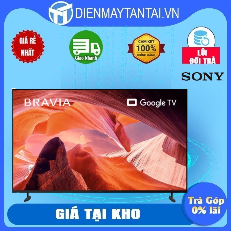 Google Tivi Sony 4K 85 inch KD-85X80L - Hàng chính hãng (Chỉ giao HCM)