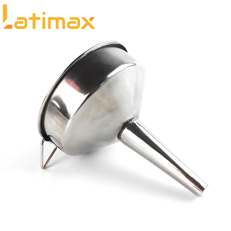 Phễu Inox rót chất lỏng chuyên dùng cho nhà bếp có móc cầm tay tiện lợi đường kính 8cm