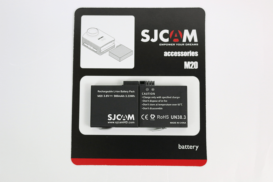 Pin dự phòng SJCAM cho camera hành trình SJCAM M20 - Hàng chính hãng