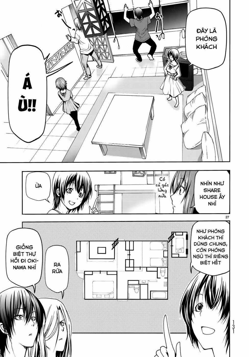 cô gái thích lặn - grand blue chapter 50 16