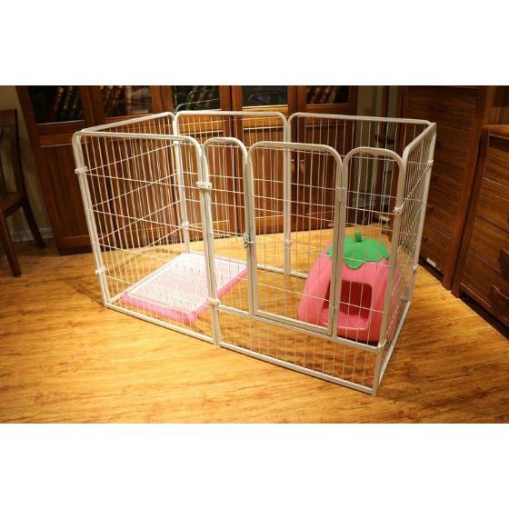 Chuồng vây sắt sơn tĩnh điện dành cho thú cưng. Kích thướt 80 x 80 cm. Dễ lắp ráp, tiện di chuyển.