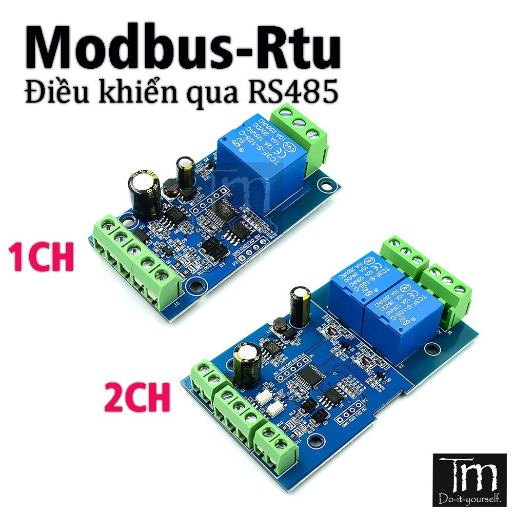 Module Relay Điều Khiển Qua RS485 (MODBUS RTU) 1/2 Kênh