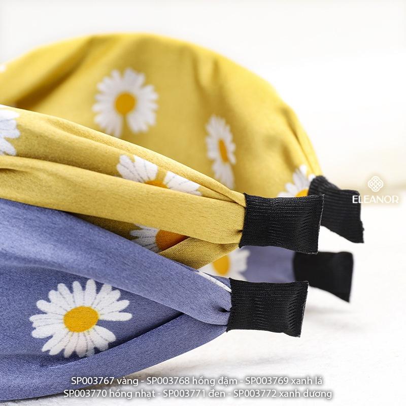 Băng đô tóc nữ Eleanor Accessories vải xoắn họa tiết hình bông hoa phụ kiện tóc dễ thương
