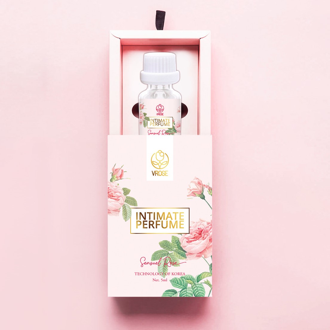 Nước hoa vùng kín nữ Vrose Intimate Perfume Sensuel Rose hương ngọt ngào quyến rũ 5ml