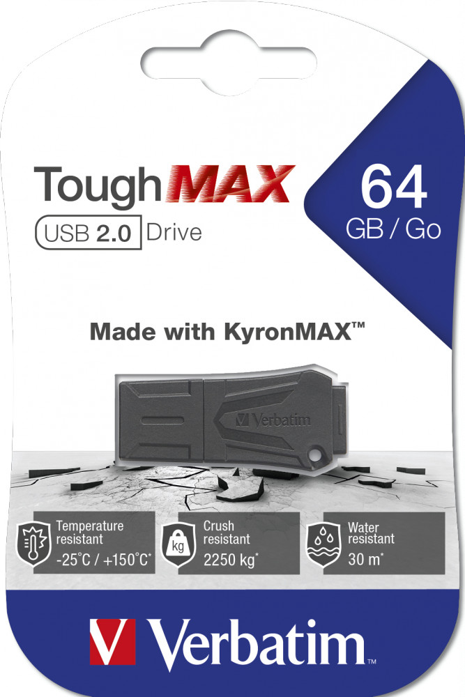 USB Verbatim ToughMAX USB 2.0 64 GB - Hàng chính hãng