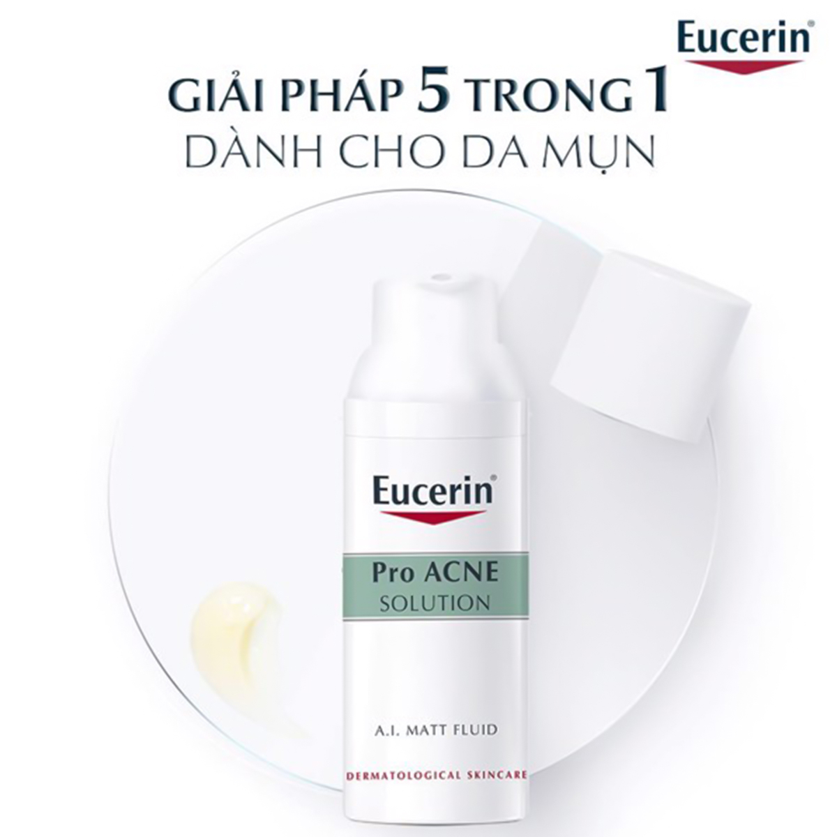 Eucerin Combo Kem Dưỡng Giảm Mụn Proacne A.I Matt Fluid Và Tẩy Trang Cho Da Nhờn ProAcne 200ml