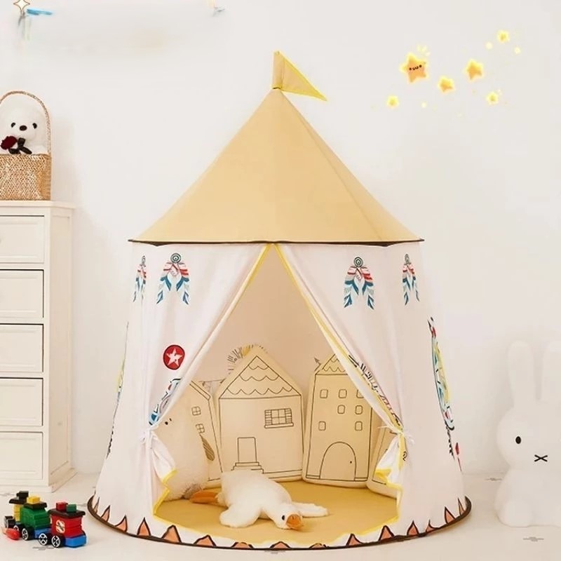 Lều Thổ Dân, Lều Vải Cho Bé Bằng Khung Thép, Nhựa PVC Chắc Chắn, Vải Bền Đẹp- Hàng Chính Hãng.