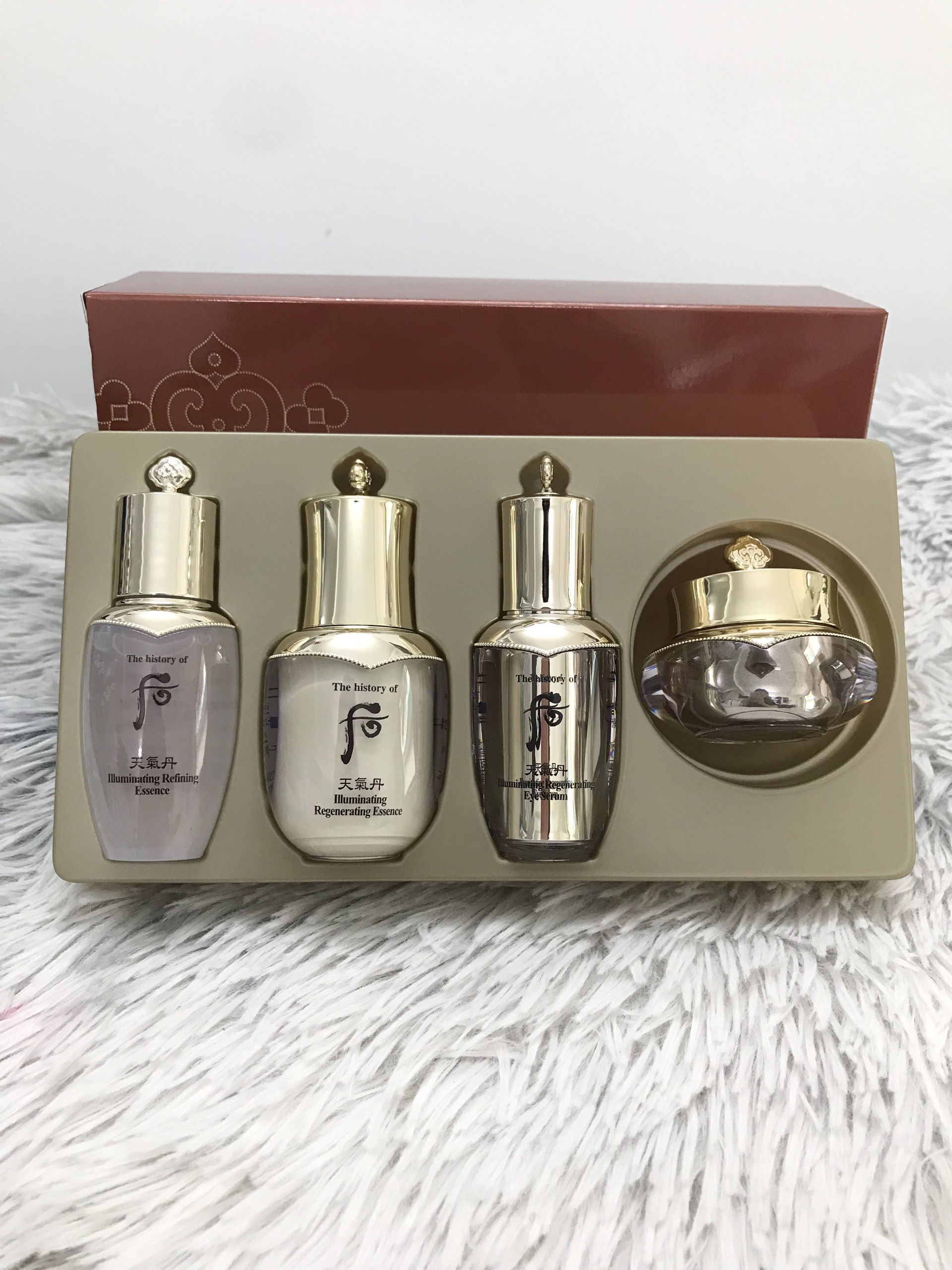 Bộ dưỡng trắng và ngừa lão hóa Whoo Cheongidan Illuminating Refining Essence set 4pcs