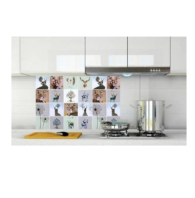 Combo 3 mét giấy dán bếp, decal dán bếp tráng nhôm NAI BẮC ÂU khổ 60cm có keo sẵn