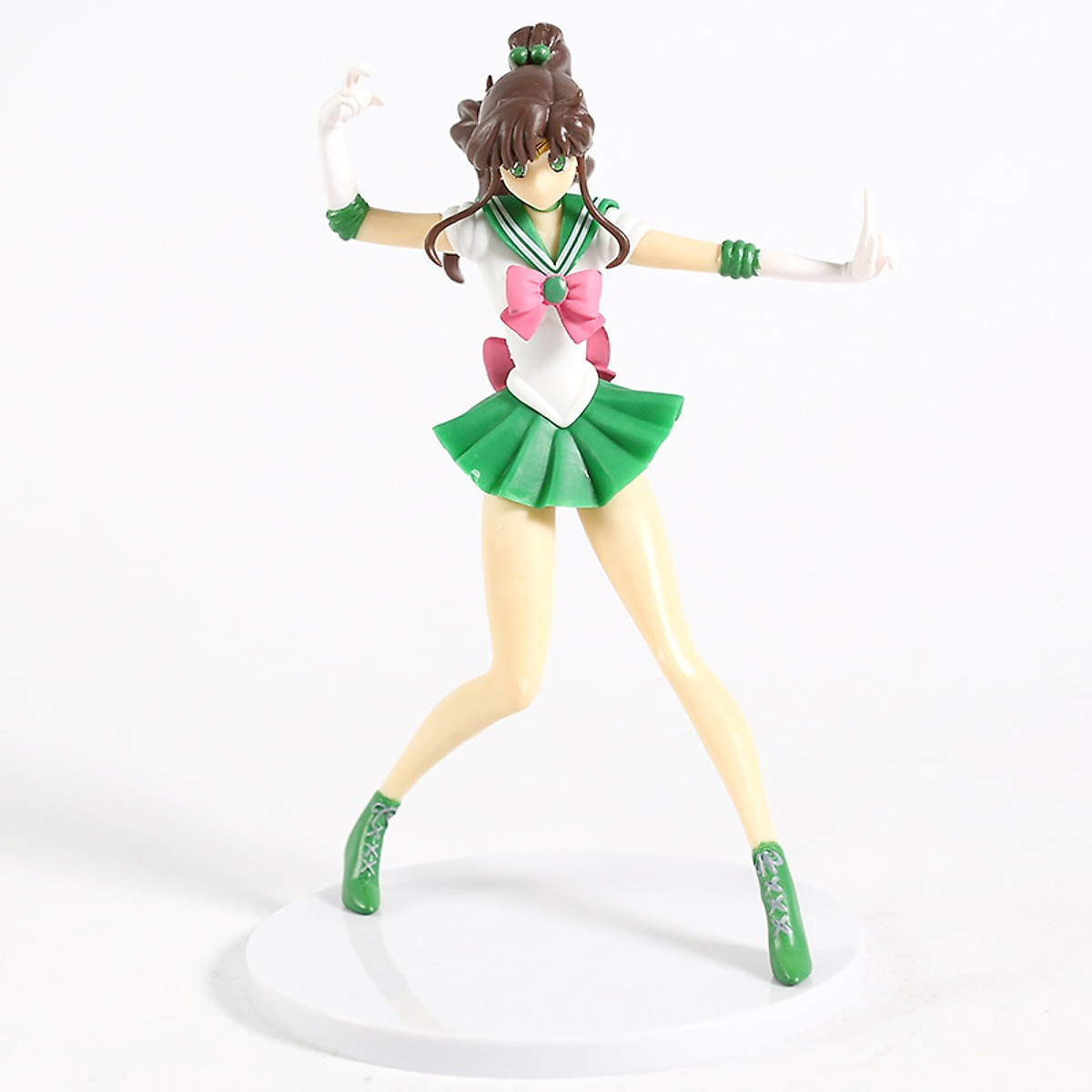 (Sailor Moon) Đồ chơi mô hình Thủy Thủ Mặt Trăng - Sailor Jupiters xanh lá (16 cm) kèm giá đỡ