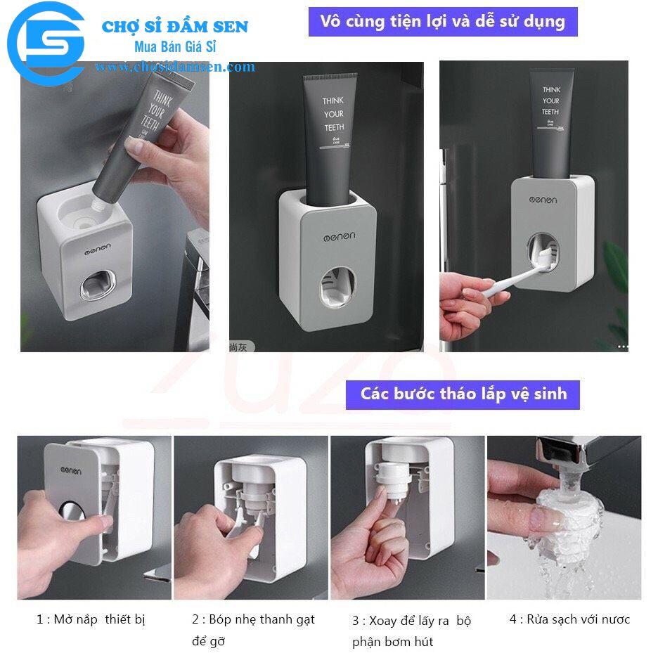 Dụng cụ nặn kem, nhả kem đánh răng tự động cao cấp công nghệ hút chân không thông minh