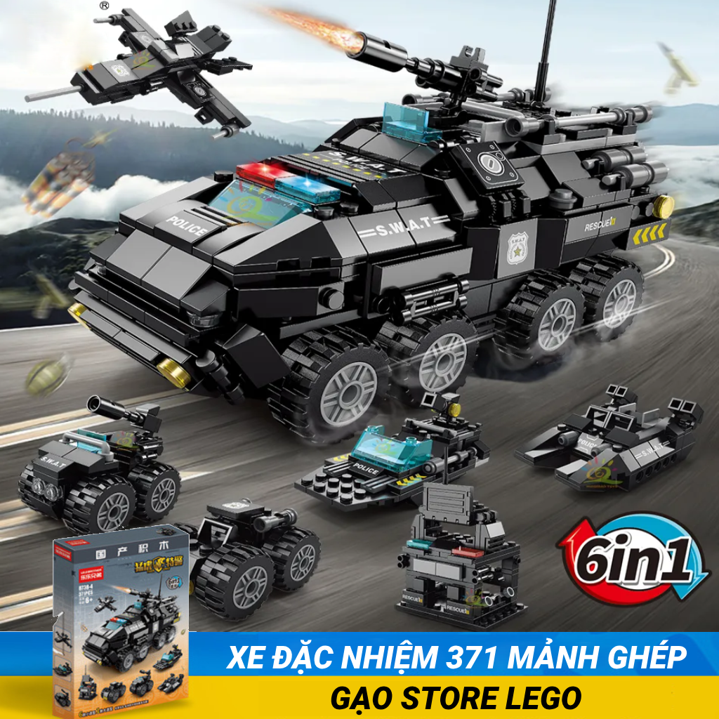 Đồ Chơi Lắp Ráp Xếp Hình Đội Đặc Nhiệm SWAT