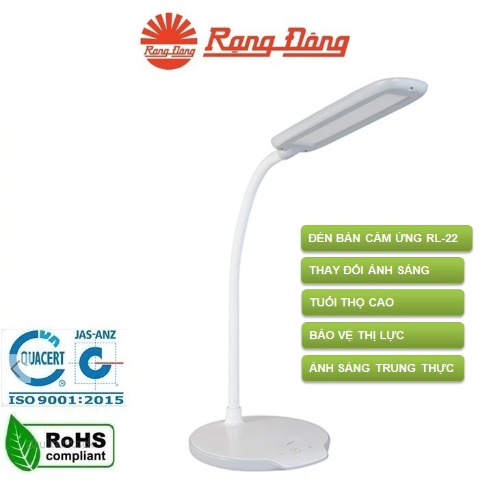 Combo đèn bàn led chống cận bảo vệ thị lực RL22  Rạng Đông