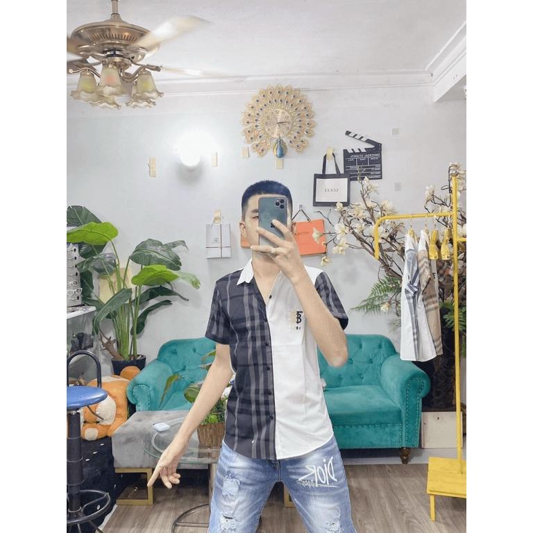 ÁO SƠ MI NAM CARO TAY NGẮN THỜI TRANG LUXURY NAM SIÊU HOT CHO CÁC ANH EM THỜI TRANG NAM 1986