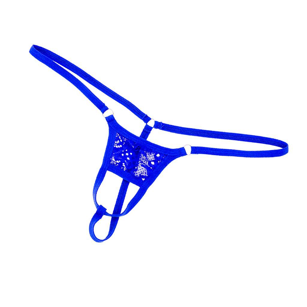 2Pcs Men's Open Front Breathable G-String Underwear Pouch Brief Thong