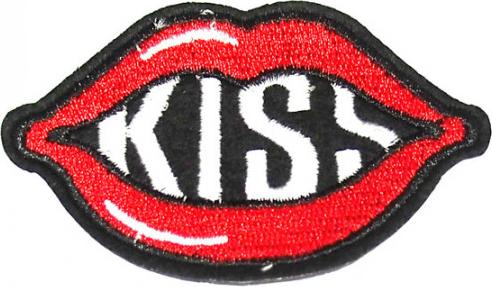 Patch ủi sticker vải - KISS môi đỏ