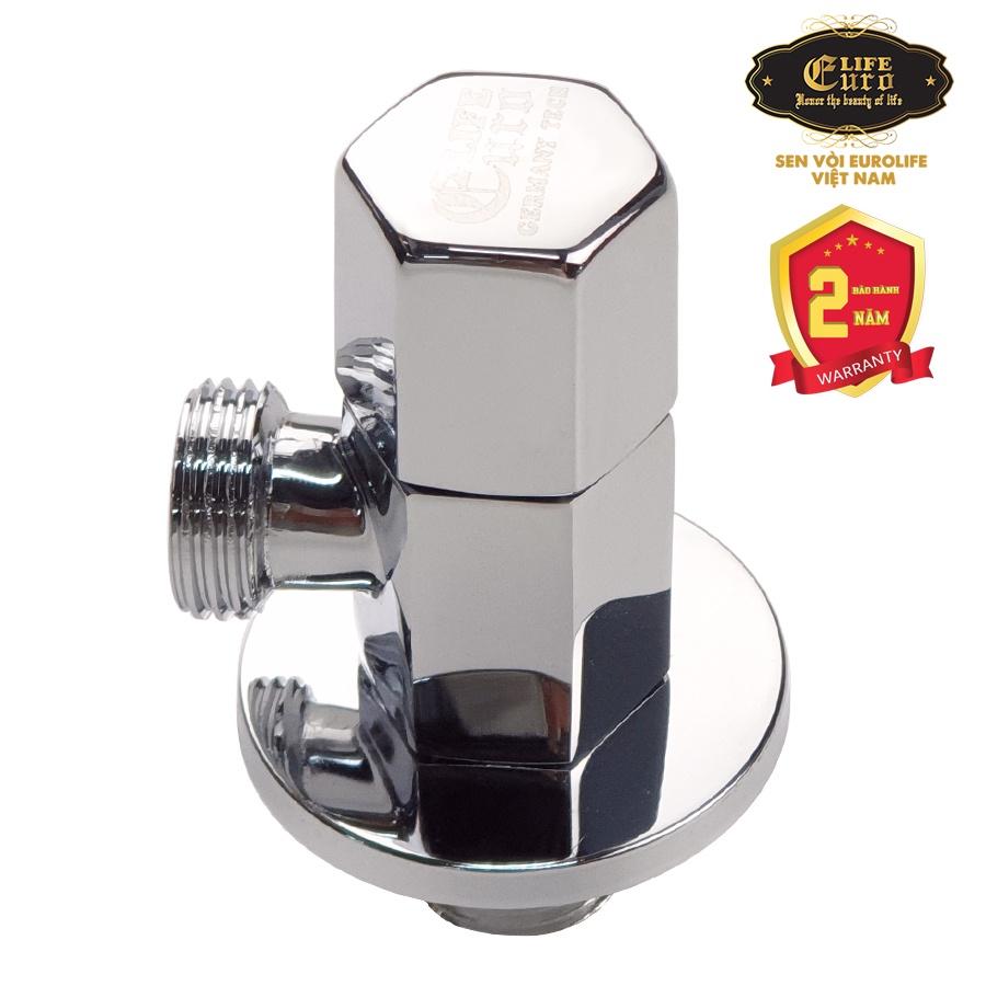 Van giảm áp và khóa đường nước Đồng mạ Chrome Eurolife EL-VG01