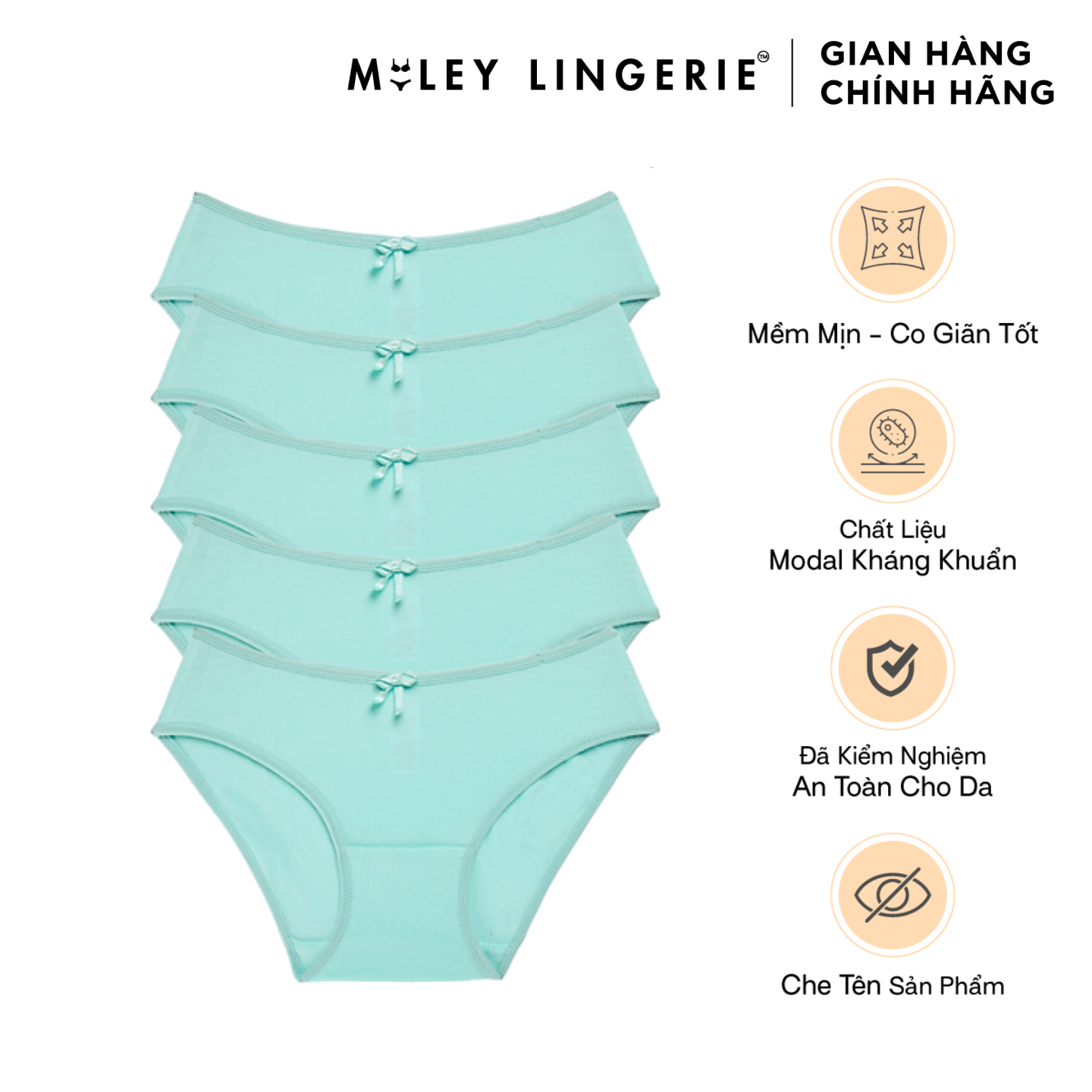 Combo 5 quần lót nữ Modal Miley Lingerie BCS0704