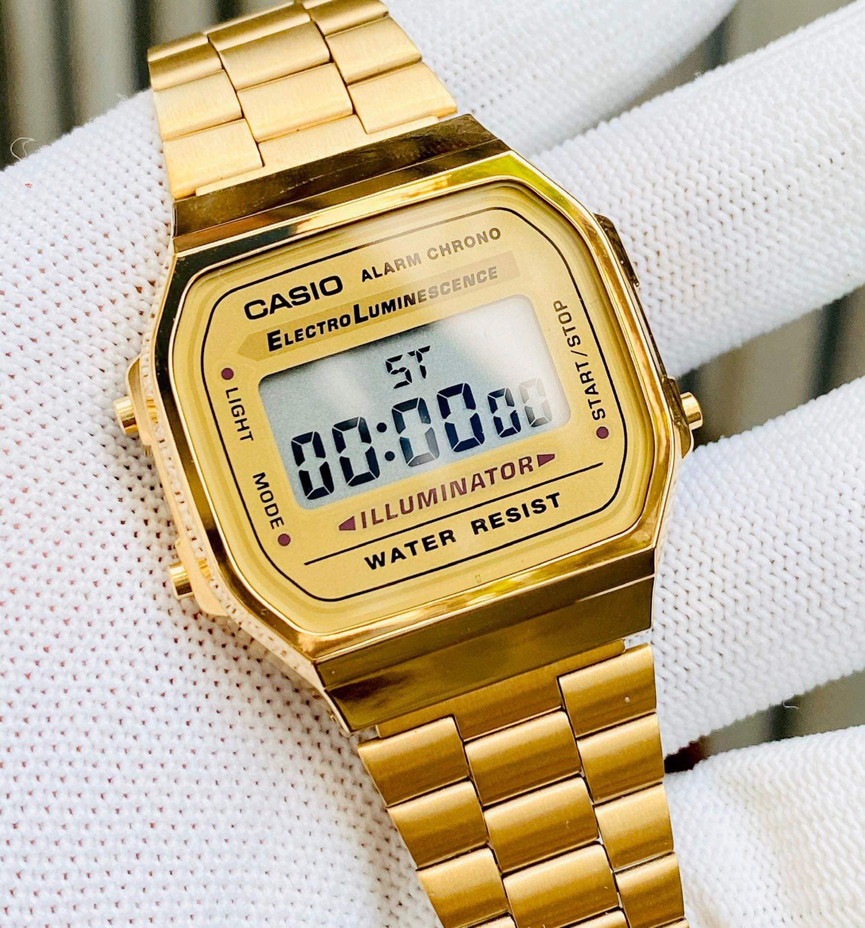 Đồng Hồ Casio Unisex A168WG-9WDF Chính Hãng - A168WG-9W