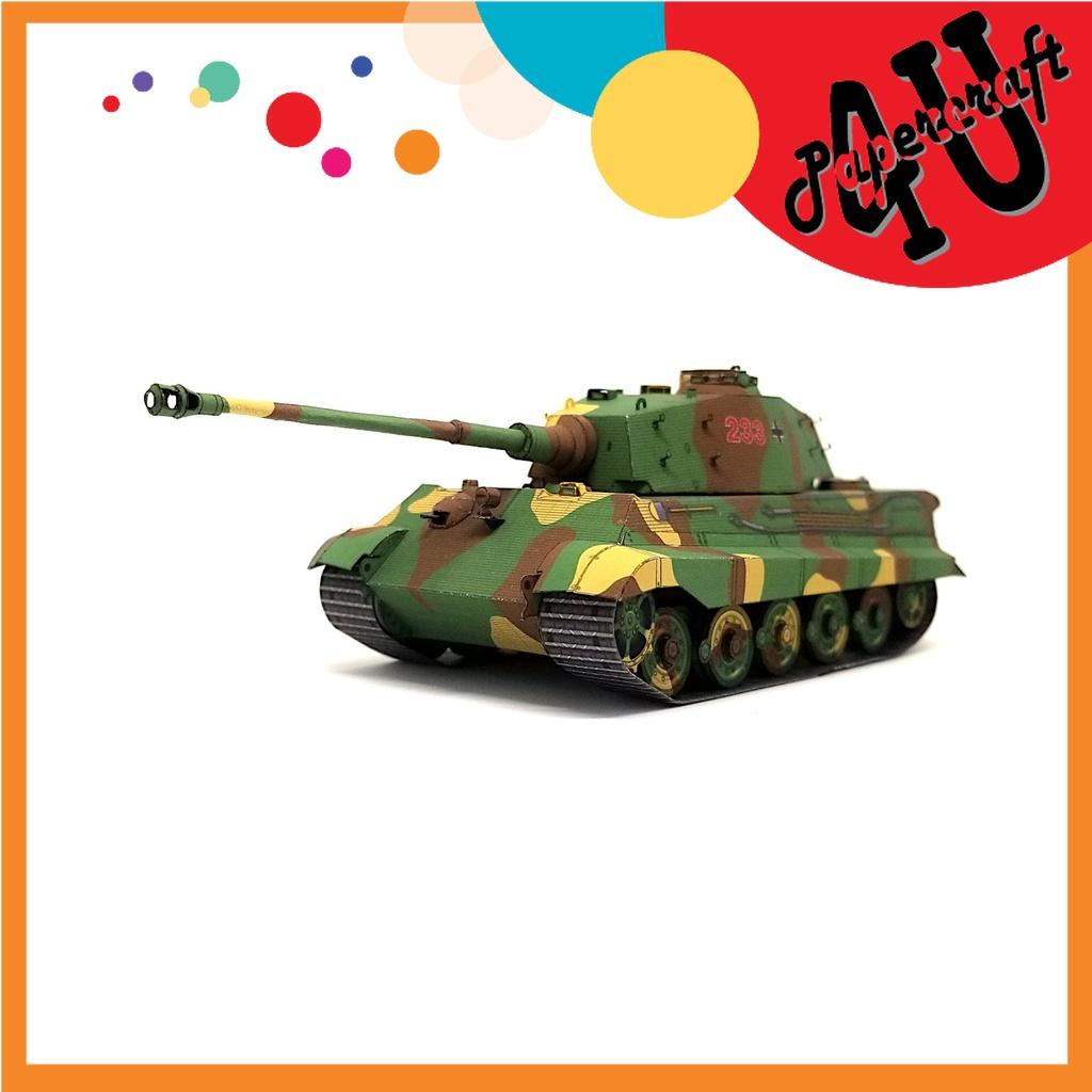 Mô hình giấy tank Tiger II tỉ lệ 1/72