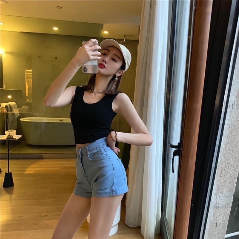 Quần Short Jeans Co Giãn