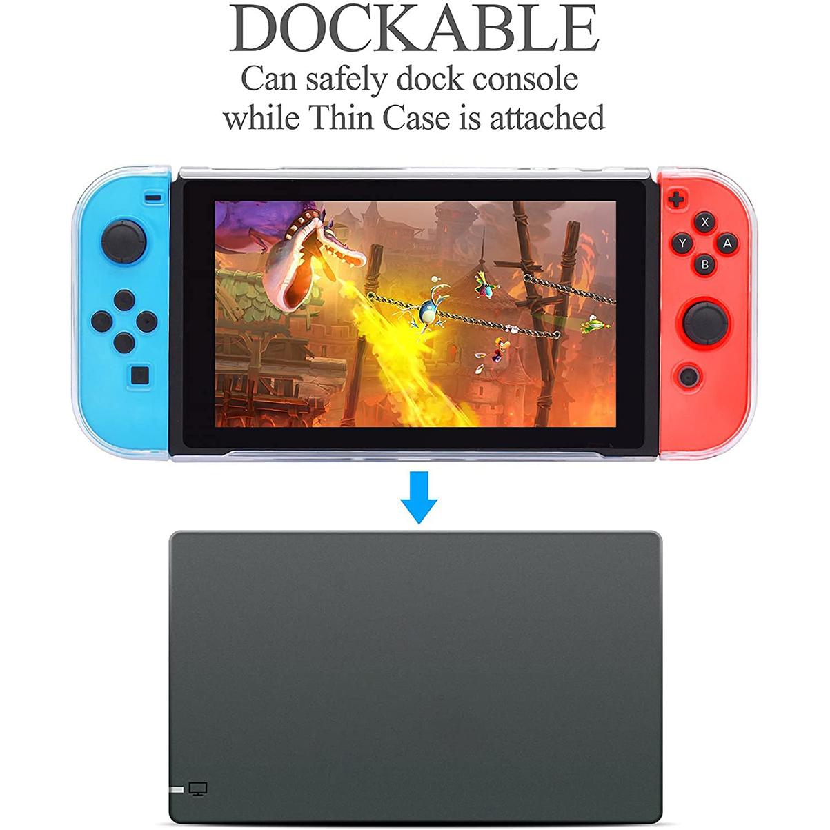 Vỏ bảo vệ vỏ mềm trong suốt dành cho Nintendo Switch TPU Silicone Có thể gắn được Da Grip Caps Switch Lite Phụ kiện trò chơi Màu sắc: dành cho Switch