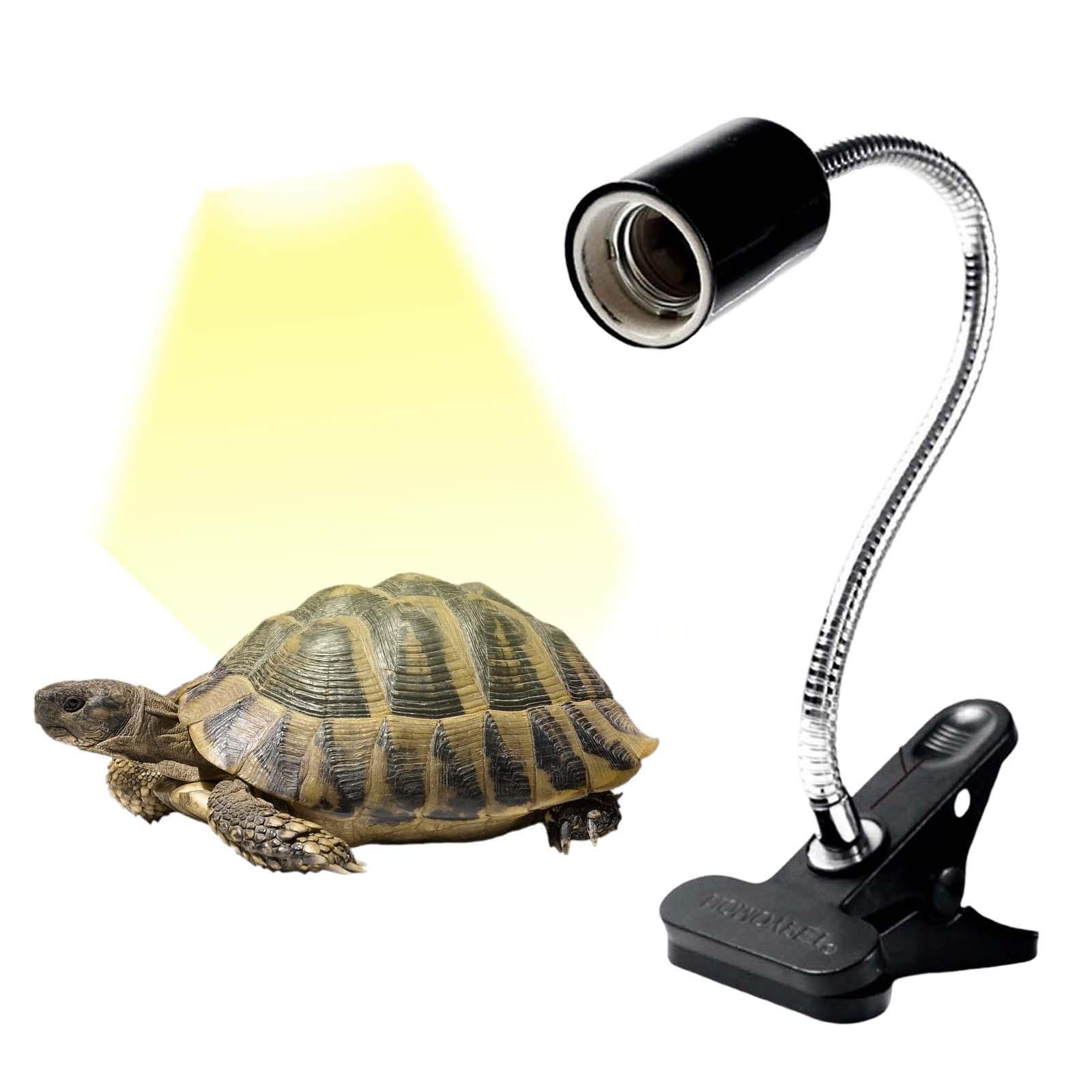 Pet Reptile Lamp Holder Light Clip Adjustable Clamp Spotlight for Lizards