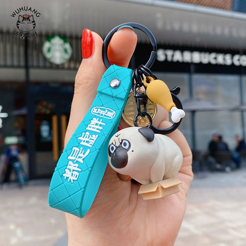 Móc khóa Chó Pug siêu đáng yêu CAO CẤP