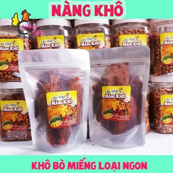 Khô bò miếng loại 1 siêu ngon | 100 gr | Đồ ăn vặt Nàng Khô