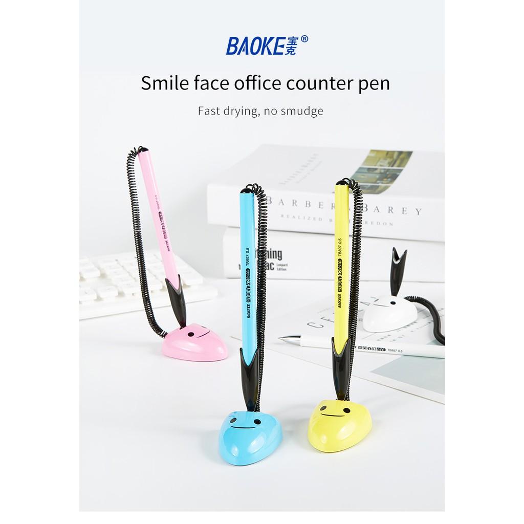 Hộp 24 Cây Bút Gel Để Bàn 0.5mm,Mực Đen- BAOKE/TB897