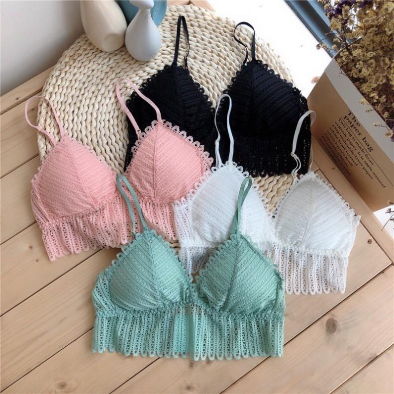 Áo Ngực Ren Không Gọng Nữ. Áo Lót bra ren cao cấp A384