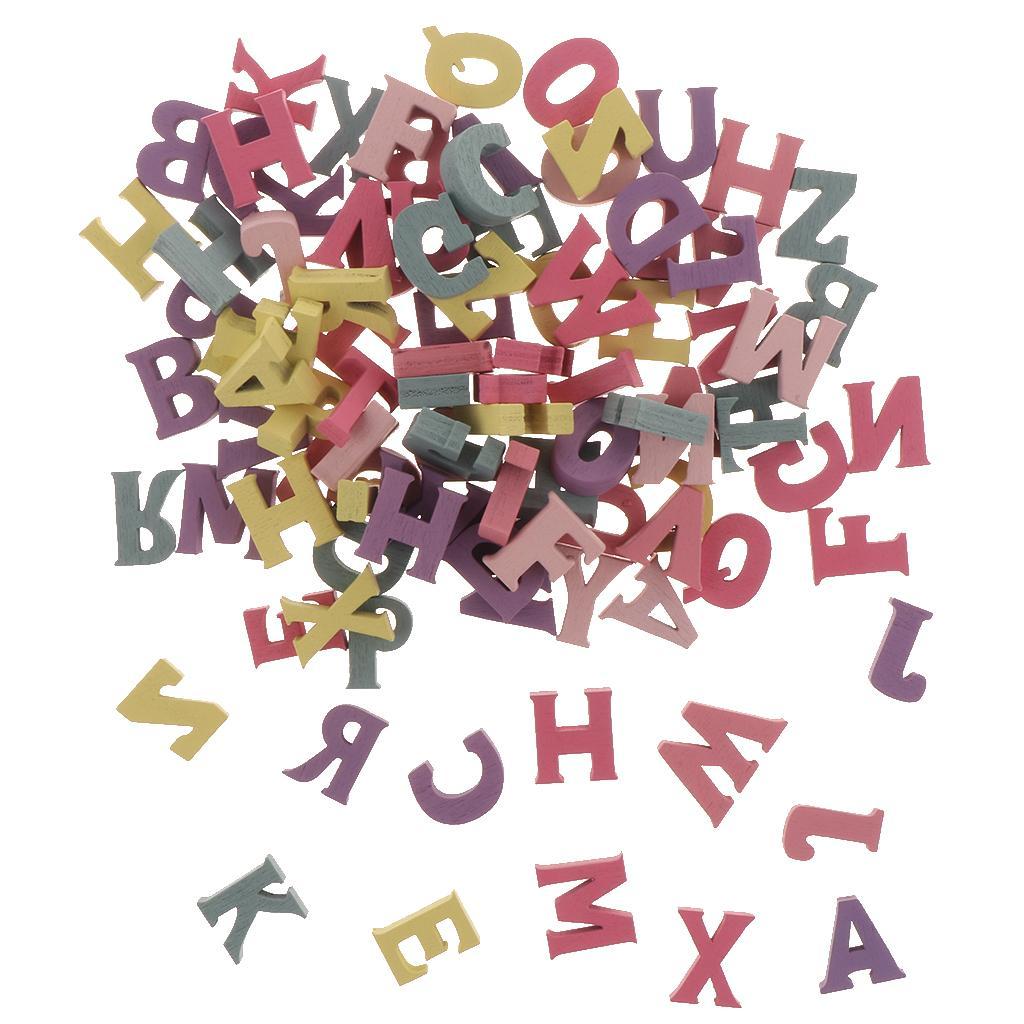 3-6pack 100pcs Wooden Alphabet Letters for Preschool Kids Toddler Educational