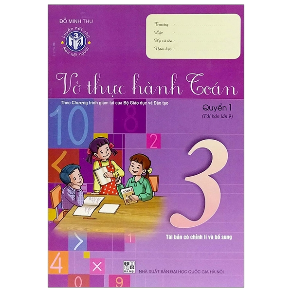 Vở thực hành Toán 3 Tập 1