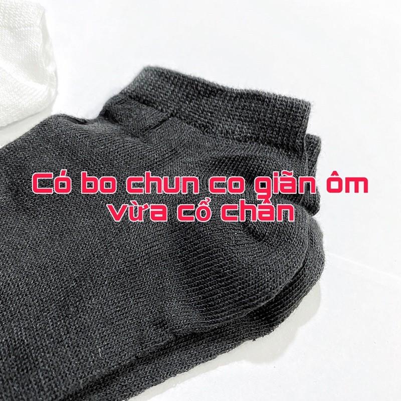 Combo 3 đôi tất vớ nam cổ ngắn sợi cotton dệt kim cao cấp thoáng mát chống hôi chân