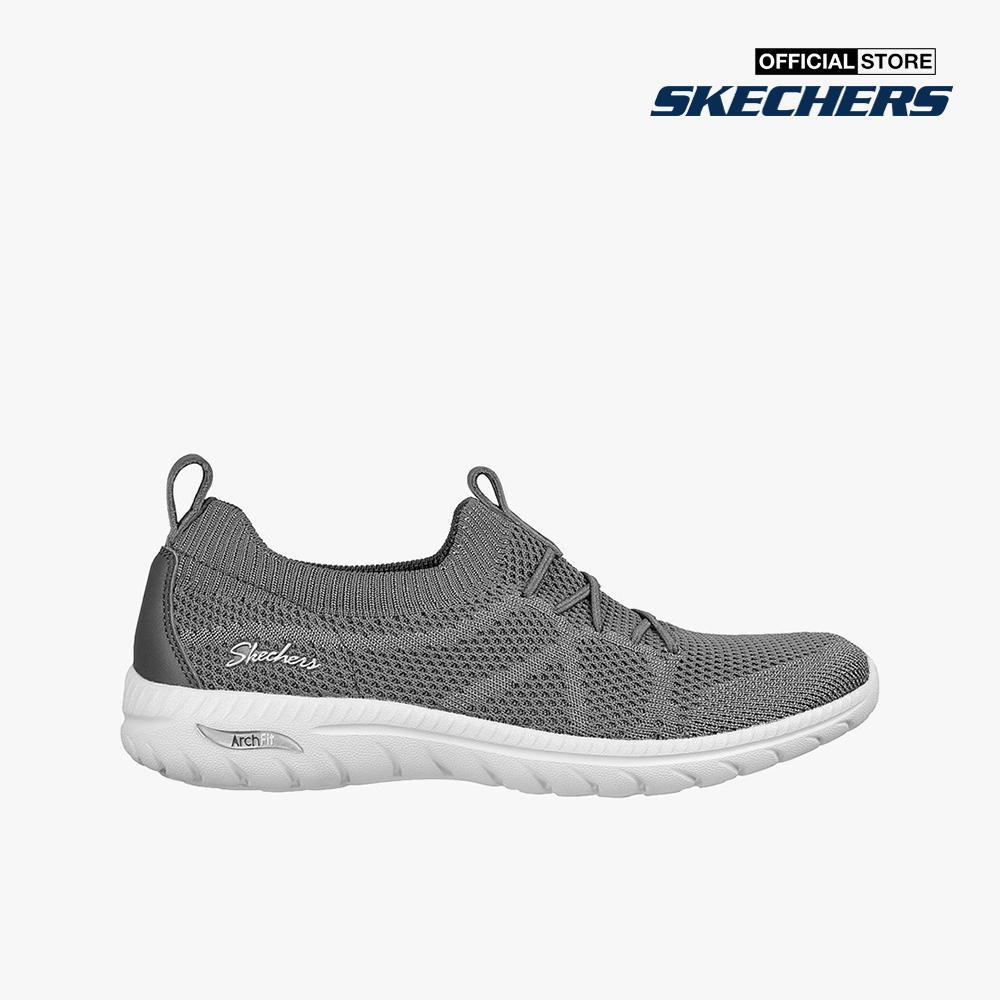 SKECHERS - Giày slip on nữ phối dây thắt Arch Fit Flex 100285