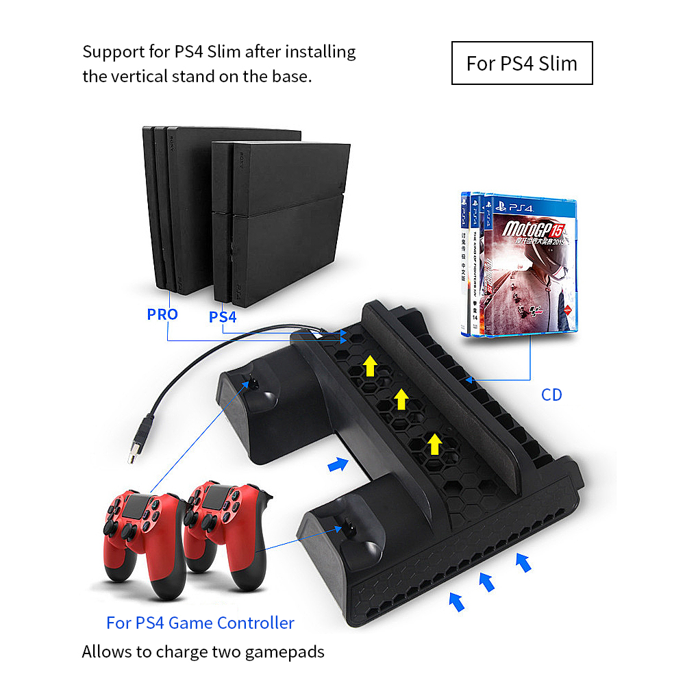 Bàn điều khiển trò chơi có chân đế Hỗ trợ,Đế làm mát