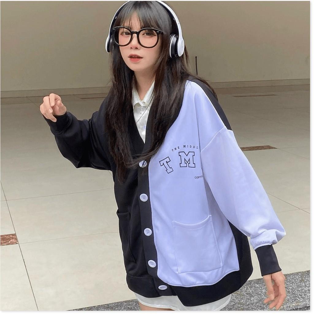 Áo khoác nỉ cardigan cực xinh