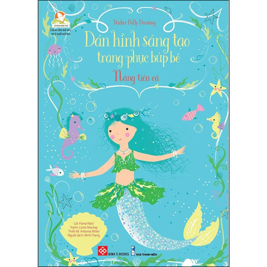 Sticker Dolly Dressing - Dán Hình Sáng Tạo Trang Phục Búp Bê - Nàng Tiên Cá