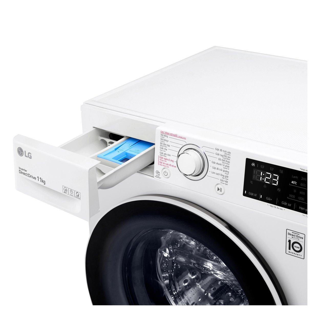 Máy giặt lồng ngang thông minh LG AI DD 13kg FV1413S3WA - Hàng Chính Hãng